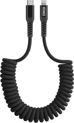 Yenkee YCU 503 BK USB-C // Lightning spirál kábel