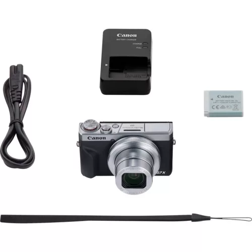 Canon PowerShot G7x mark III (+128GB memóriakártya) (silver) (3638C002)