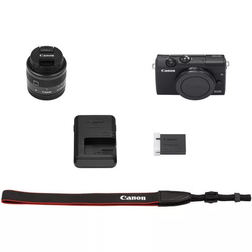 Canon EOS M200 (black) + EF-M 15-45mm / 3.5-6.3 IS STM (3699C010)