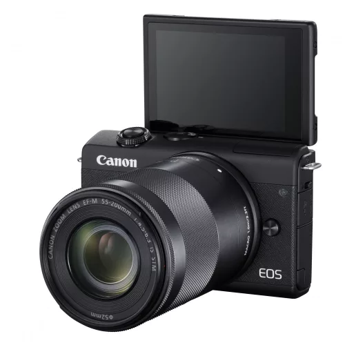 Canon EOS M200 (black) + EF-M 15-45mm / 3.5-6.3 IS STM + EF-M 55-200mm / 4.5-6.3 IS STM (3699C018)