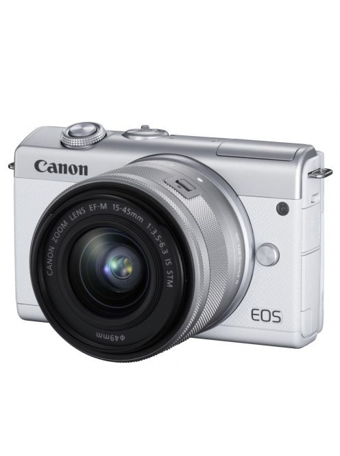 Canon EOS M200 (white) + EF-M 15-45mm / 3.5-6.3 IS STM (3700C010)
