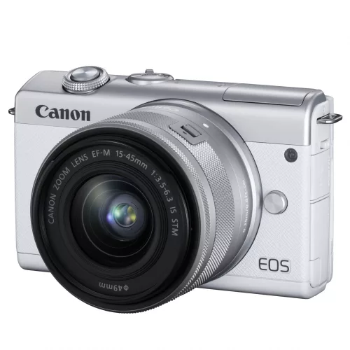 Canon EOS M200 (white) + EF-M 15-45mm / 3.5-6.3 IS STM (3700C010)