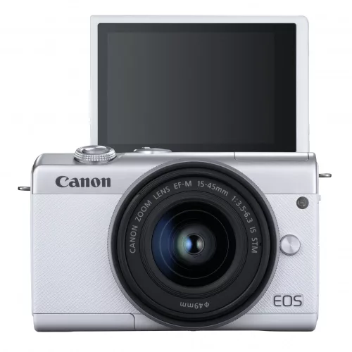 Canon EOS M200 (white) + EF-M 15-45mm / 3.5-6.3 IS STM (3700C010)