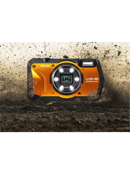 Ricoh WG-6 digital camera, orange (3852)