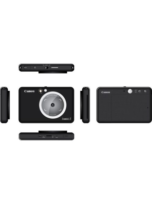 Canon Zoemini S instant fényképezőgép (Matte Black) (Bluetooth) (3879C005)