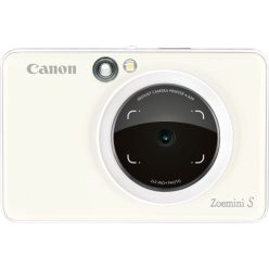 Canon Zoemini S Instant Camera, Pearl White (3879C006)