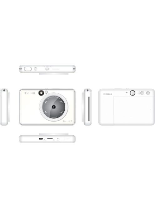 Canon Zoemini S Instant Camera, Pearl White (3879C006)