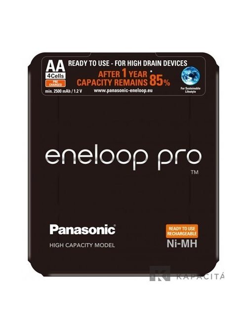 Panasonic Eneloop Pro AA - Ni-MH akkumulátor + tok (4db) (3HC-SP-4)