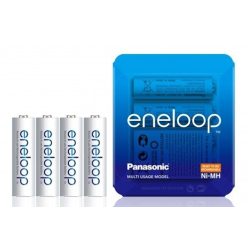   Panasonic Eneloop AA - Ni-MH akkumulátor (4db) + tok (3MC-SP-4)