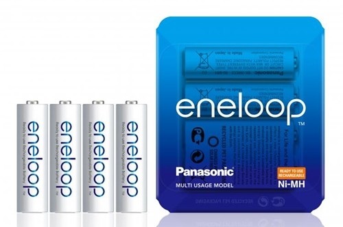 Panasonic Eneloop AA - Ni-MH akkumulátor (4db) + tok (3MC-SP-4)