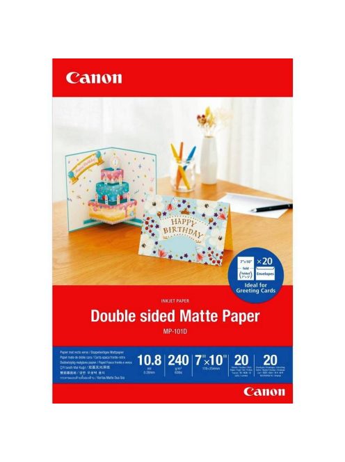 Canon MP-101D Double-Sided Matte Photo Paper (7"x10") (20 lap) (4076C006)