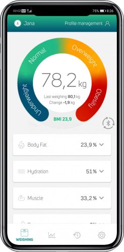 Sencor SBS 8800BK személyi fitnesz mérleg (Bluetooth) (41008880)