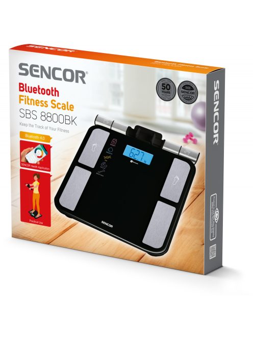Sencor SBS 8800BK személyi fitnesz mérleg (Bluetooth) (41008880)