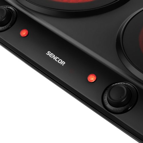 Sencor SCP 2263BK kerámia főzőlap (dupla)