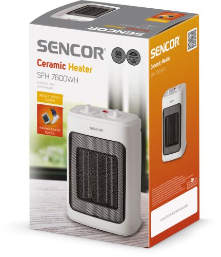 SENCOR SFH 7600WH kerámia hősugárzó (white)