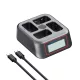 PATONA (QUAD) (LCD) akkumulátor töltő // Battery Charger (for Sony NP-FW50) (4154)