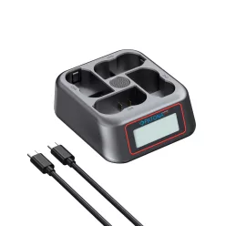   PATONA (QUAD) (LCD) akkumulátor töltő // Battery Charger (for Nikon EN-EL15 series) (4155)