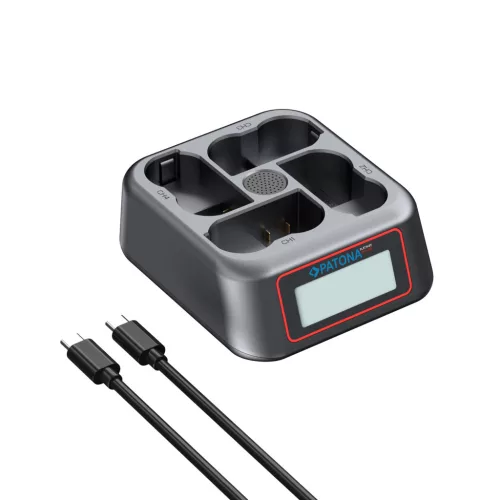 PATONA (QUAD) (LCD) akkumulátor töltő // Battery Charger (for Nikon EN-EL15 series) (4155)