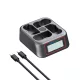 PATONA (QUAD) (LCD) akkumulátor töltő // Battery Charger (for Nikon EN-EL15 series) (4155)
