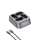 PATONA (QUAD) (LCD) akkumulátor töltő // Battery Charger (for Canon LP-E6 series) (4178)