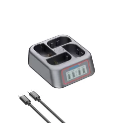   PATONA (QUAD) (LCD) akkumulátor töltő // Battery Charger (for Canon LP-E6 series) (4178)