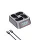 PATONA (QUAD) (LCD) akkumulátor töltő // Battery Charger (for Canon LP-E6 series) (4178)