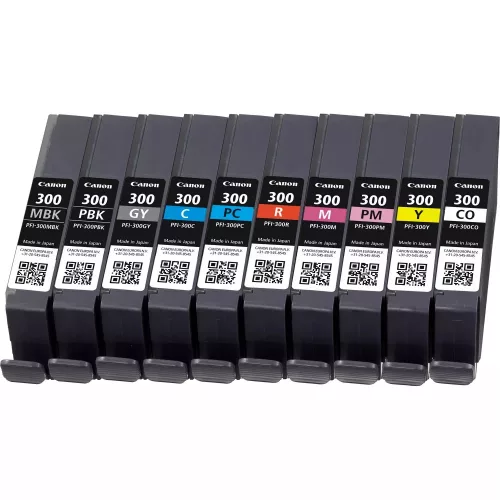 Canon PFI-300 MBK/PBK/C/M/Y/PC/PM/R/GY/CO tintatartály (all in one) KIT (4192C008)