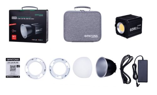 PATONA ML-600 Premium studio LED lámpa (60W) (COB) hordtáskával (4196)