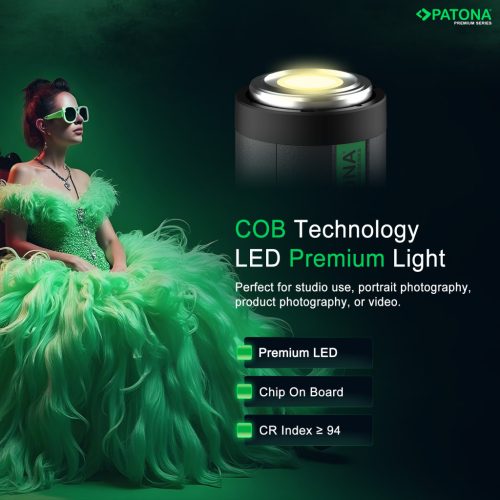 PATONA ML-1200 PREMIUM studio LED lámpa (120W) (COB) (4198)