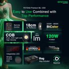 PATONA ML-1200 PREMIUM studio LED lámpa (120W) (COB) (4198)