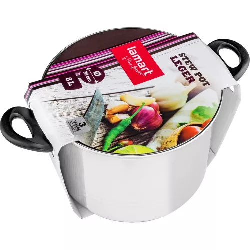 Lamart LTB2418 edény fedővel 24x18cm (7,9L)