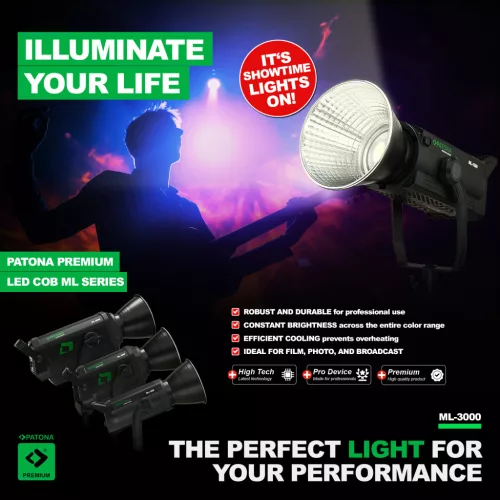 PATONA ML-1500 PREMIUM studio LED lámpa (150W) (4217)