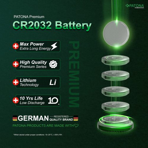 PATONA CR2032 PREMIUM elem (3V/240mAh) (10db) (4220)