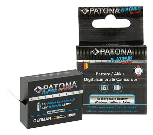 PATONA PLATINUM akkumulátor (1.800mAh) (for PATONA Action Cam Life SL5) (4231)