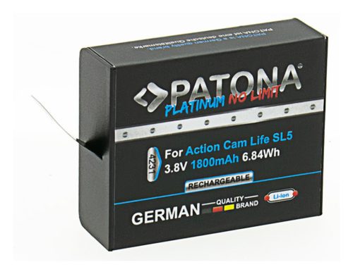 PATONA PLATINUM akkumulátor (1.800mAh) (for PATONA Action Cam Life SL5) (4231)