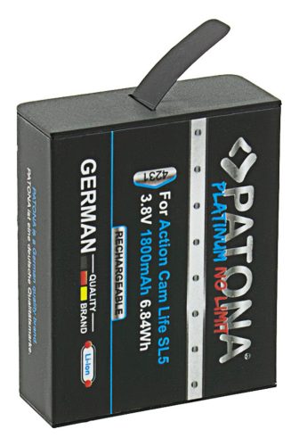 PATONA PLATINUM akkumulátor (1.800mAh) (for PATONA Action Cam Life SL5) (4231)