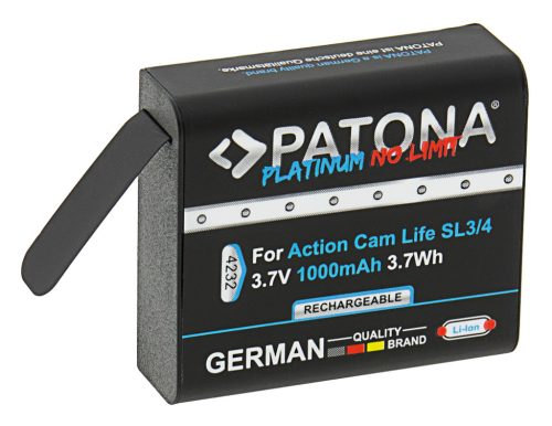 PATONA PLATINUM akkumulátor (1.000mAh) (for PATONA Action Cam Life SL3 // SL4) (4232)