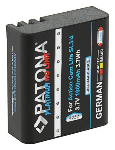 PATONA PLATINUM akkumulátor (1.000mAh) (for PATONA Action Cam Life SL3 // SL4) (4232)