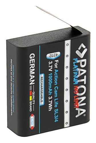 PATONA PLATINUM akkumulátor (1.000mAh) (for PATONA Action Cam Life SL3 // SL4) (4232)