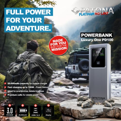 PATONA PLATINUM PowerBank Luxury One (PD100W) (20.000mAh) (4237)