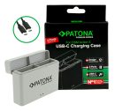 PATONA PLATINUM akkumulátor töltő (DUAL) (for DJI OSMO Action 3/4/5 PRO) (4241)