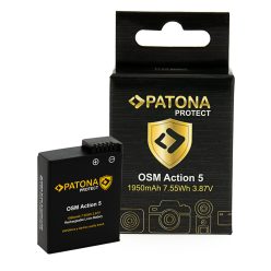   PATONA BCX202 PROTECT akkumulátor (1.950mAh) (for DJI Osmo Action 3 // Action 4 // Action 5 PRO) (42425)