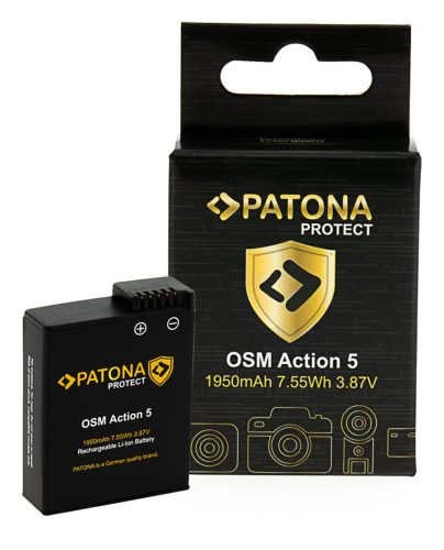 PATONA BCX202 PROTECT akkumulátor (1.950mAh) (for DJI Osmo Action 3 // Action 4 // Action 5 PRO) (42425)