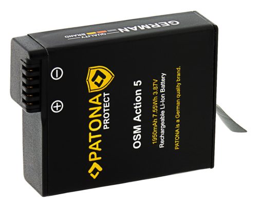 PATONA BCX202 PROTECT akkumulátor (1.950mAh) (for DJI Osmo Action 3 // Action 4 // Action 5 PRO) (42425)