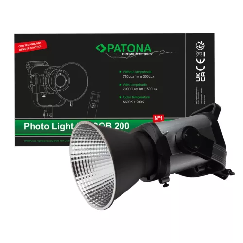 PATONA Premium Photo Light COB-200 APRC with app control