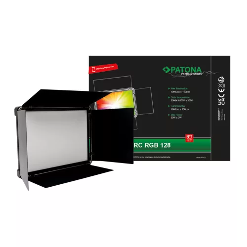 PATONA Premium photo lamp RGB-128AS with app control