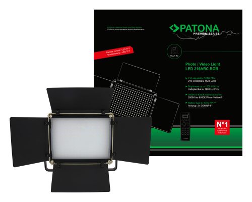 PATONA PREMIUM LED 216ARC RGB fotós és videolámpa (távirányítóval) (4288)
