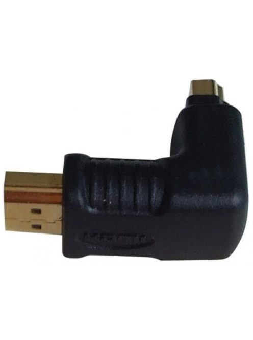 HDMI dugó/HDMI aljzat 90°-os adapter (felfele)