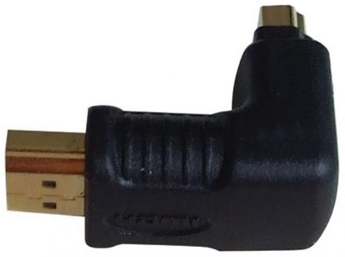 HDMI dugó/HDMI aljzat 90°-os adapter (felfele)
