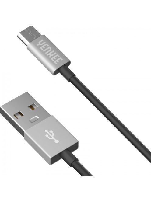 Yenkee YCU 222 BSR kábel USB A 2.0 / micro USB (2m) (silver) (45013676)